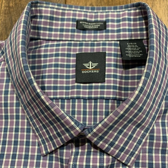 Men’s Docker Casual Fit Shirt size L - Picture 2 of 4